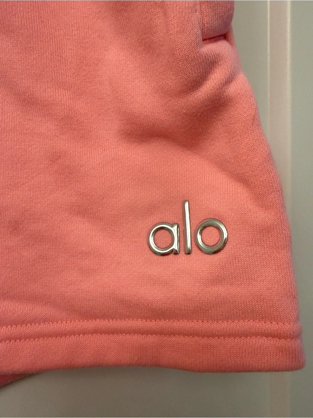 ALO Yoga Pink Athletic Lounge Shorts in Neon Bubblegum